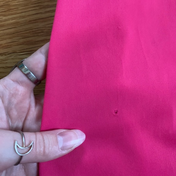 Vintage 70s got pink lingerie set peignoir robe ML - Picture 8 of 8